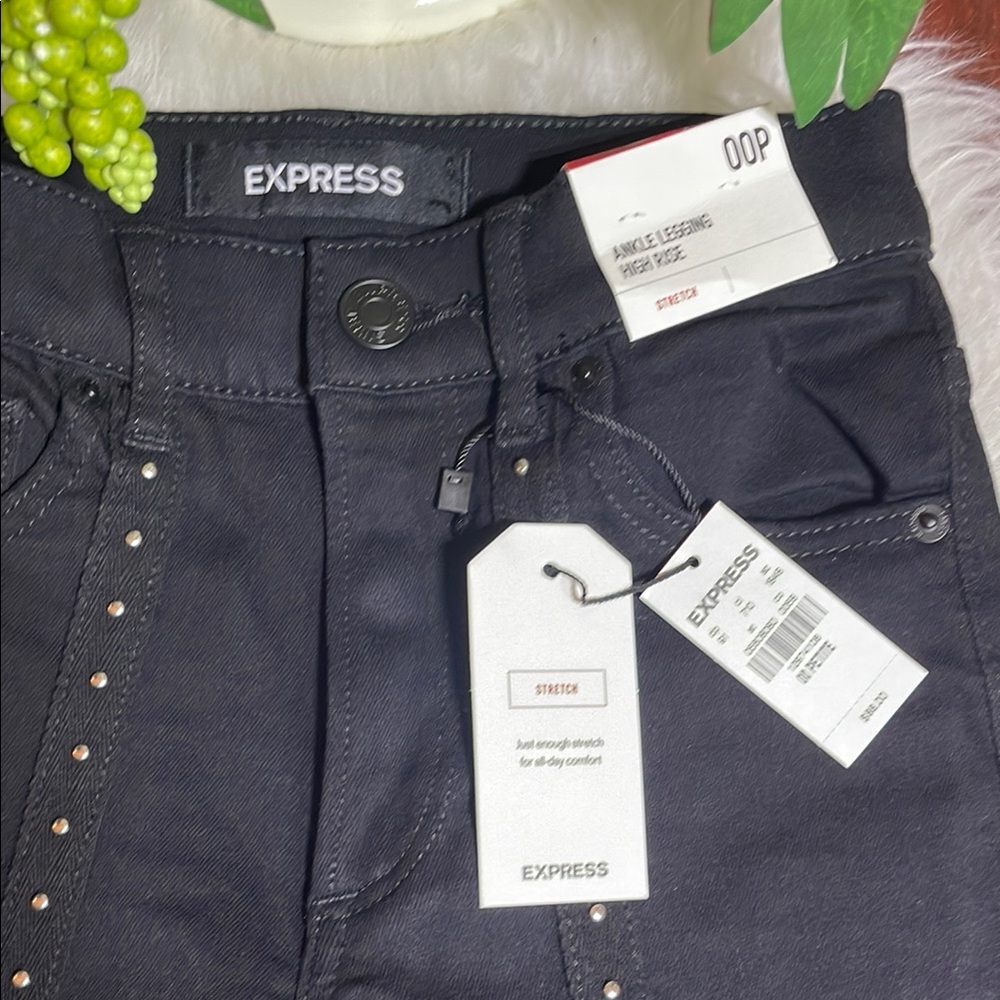 Express Ankle High Rise Jean Leggings - Picture 5 of 13
